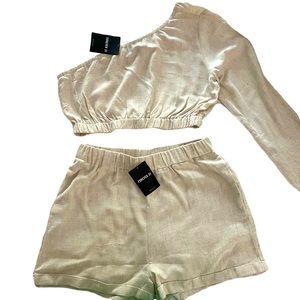 Two piece linen outfit